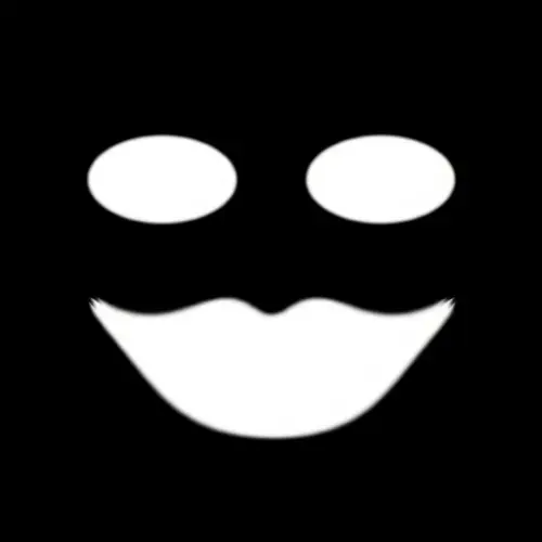 Venom's Striking Eyes and Mouth on Black Canvas