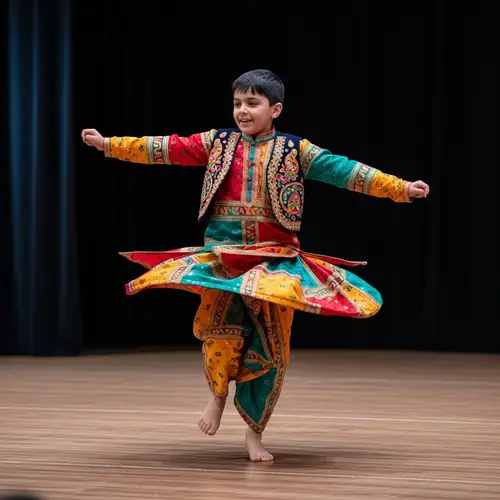 Delightful Bhangra Dance by a Young Sardar Boy
