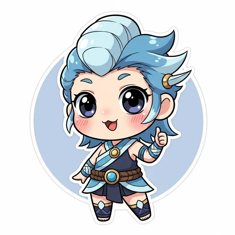 Cute Katara Chibi Character | The Last Air Bender Fan Art