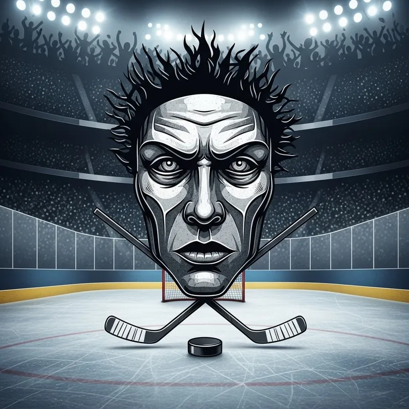 Steel Face Hockey Theme Art | Grateful Dead Inspired