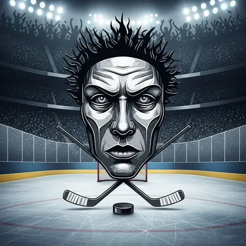 Steel Face Grateful Dead Hockey Theme Art