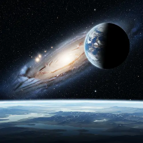 Breathtaking Space Scene | Cosmic Galaxy with Sparkling Stars