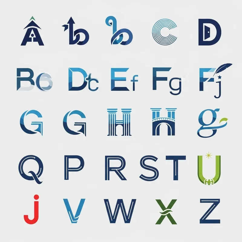 Eye-Catching English Alphabet Logos | Creatively Designed Showcase