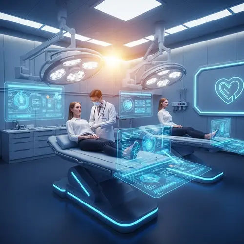 Futuristic Medical Facility with Advanced Technology