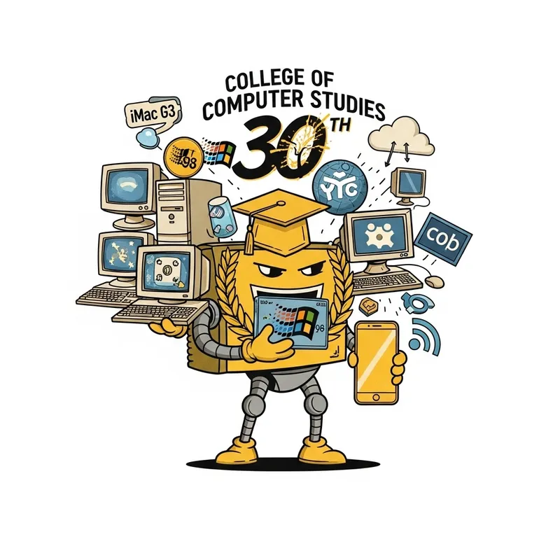 Celebrate 30 Years: College of Computer Studies Mascot