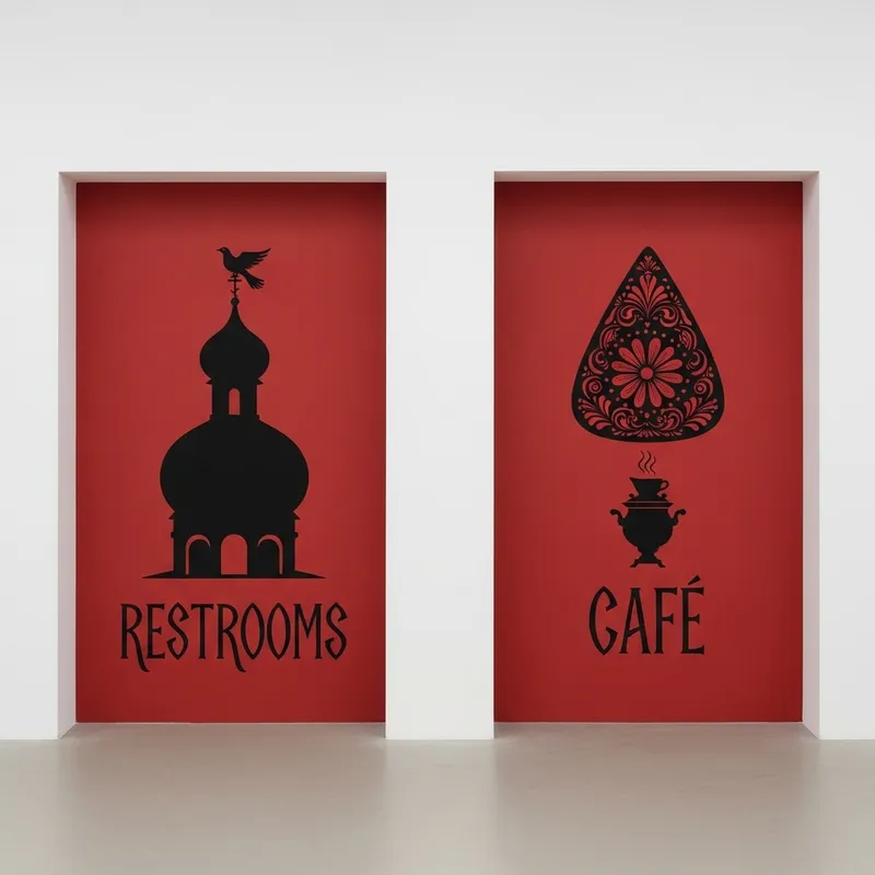 Minimalist Entrance Design for Vasnetsov Art Gallery Minimalist Entrance Design for Vasnetsov Art Gallery