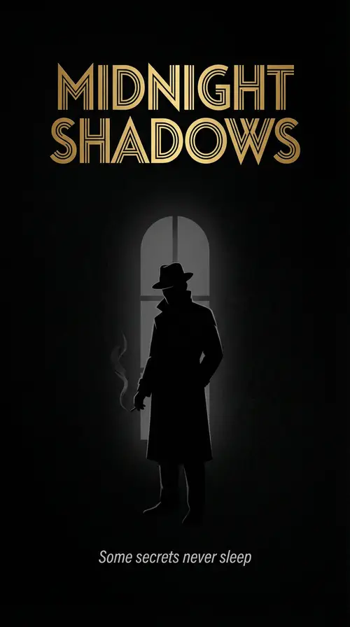 Midnight Shadows Movie Poster Design