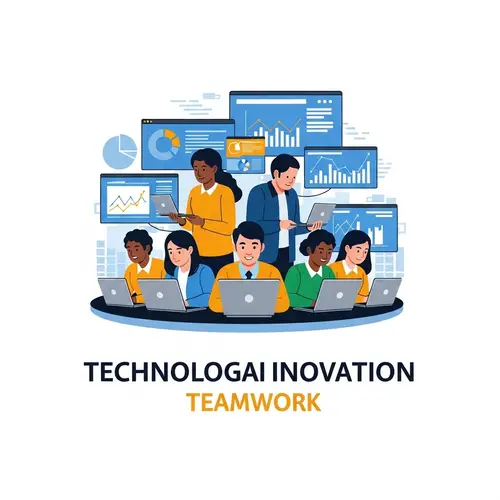 Technological Innovation Fueled by Teamwork Logo