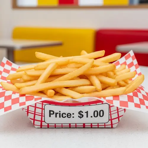 Delicious $1 Golden French Fries | Fast Food Menu