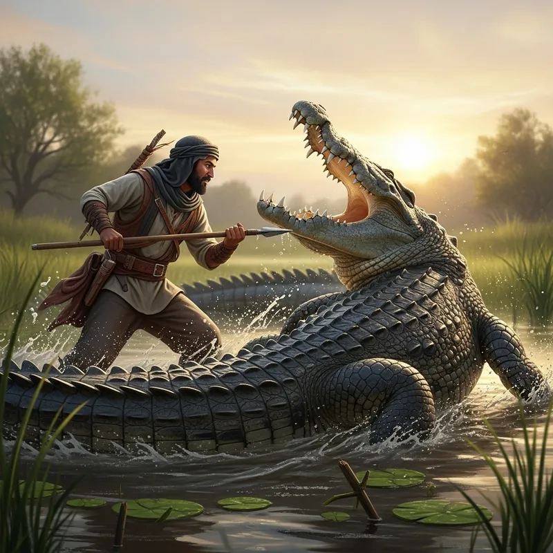 Man Fights Crocodile in Epic Battle