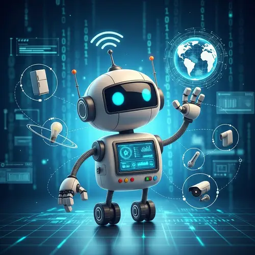 Cute IoT Mascot Design for Your Brand