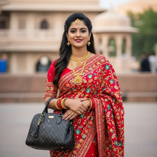 Indian Beauty with a Touch of Western Fashion