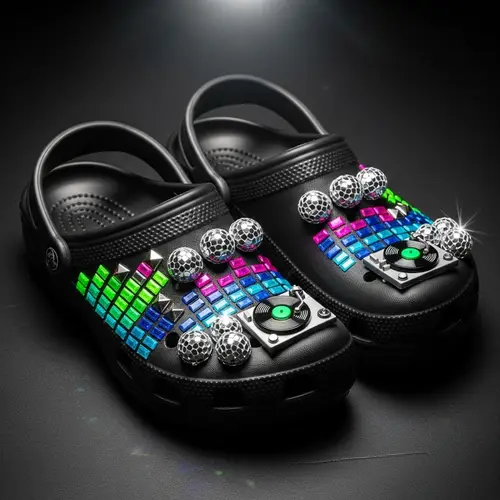 Stylish Crocs with DJ Bling - Comfort Meets Flash