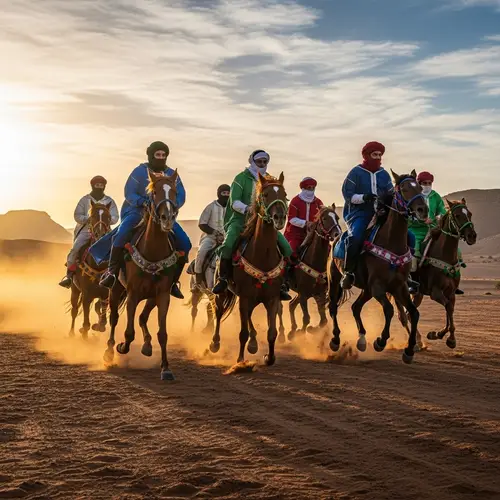 Racing Moorish Horses - Spectacular Display of Speed and Grace