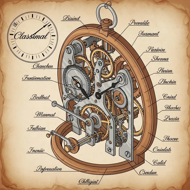 Antique Clockwork Parts Study | Detailed Gears & Springs Antique Clockwork Parts Study | Detailed Gears & Springs