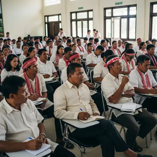 Filipino Farmers Engaged in Passionate Discussion | Meeting Scene