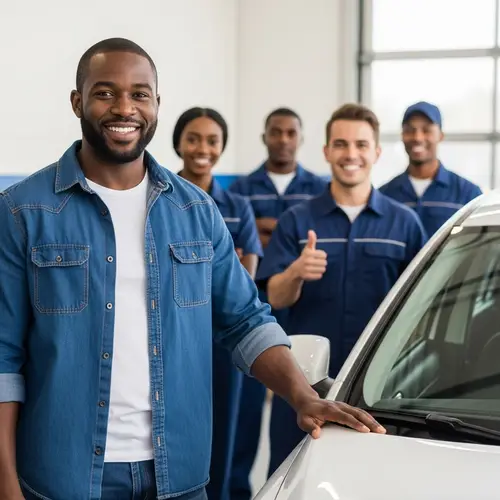 Diverse Auto Service Team Ensures Customer Satisfaction | Service Centre Positivity
