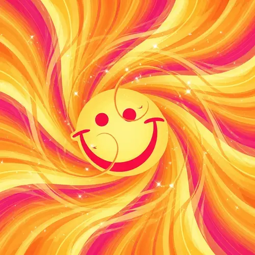 Intensified Happiness: Vibrant Colors and Radiant Positivity