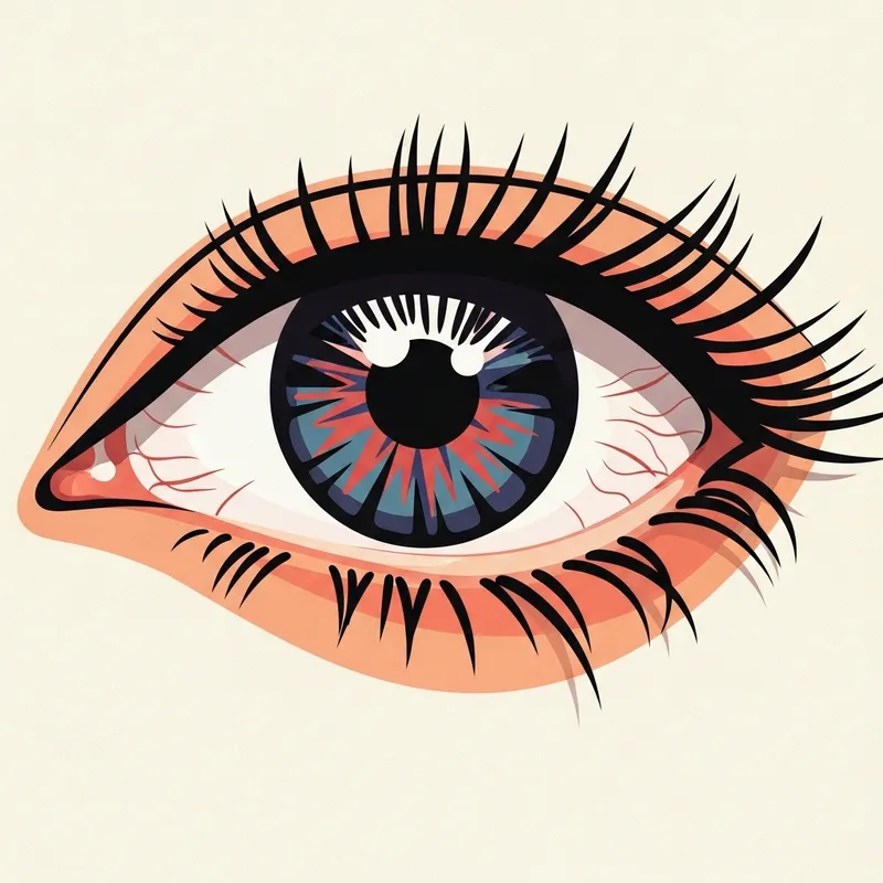 Observed Perceptions: Abstract Eye Art Depiction