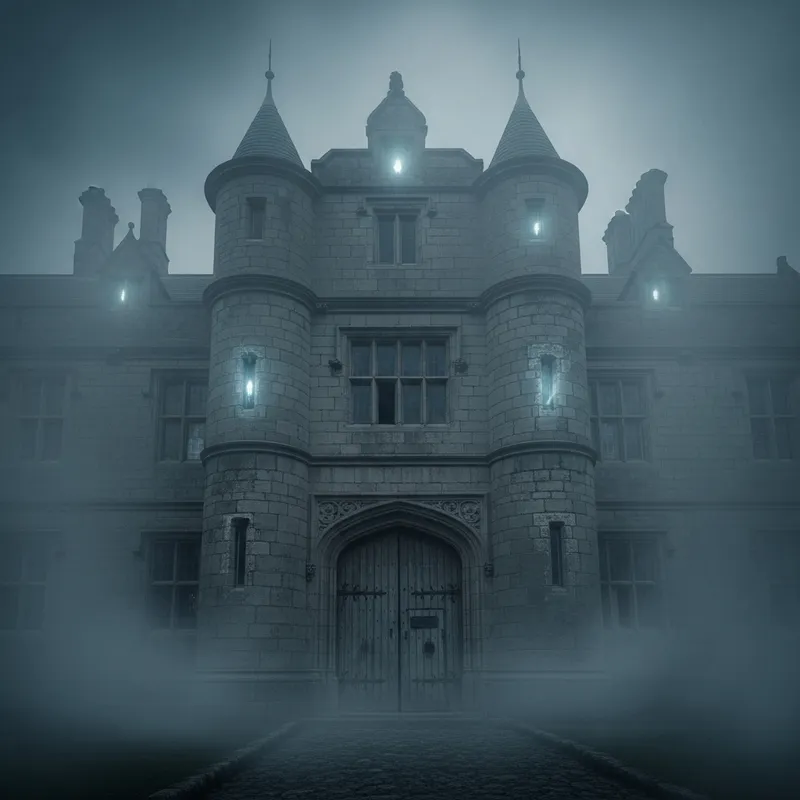 Historic Haunted Building with Ghostly Apparitions