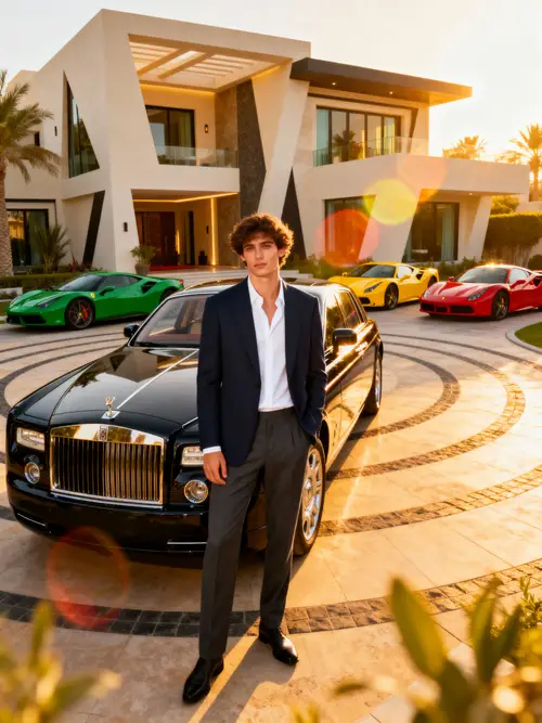 Luxury Lifestyle: Dubai Villa & Sports Cars