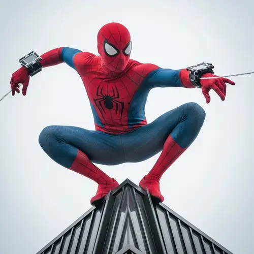 Dynamic Spider Figure | Agility & Flexibility on Skyscraper