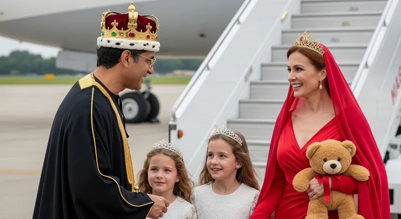 Middle-Eastern King & Red-Haired Queen | Airport Encounter