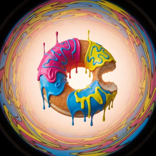 Surrealistic Donut Sculpture with Distorted Proportions | Modern Art