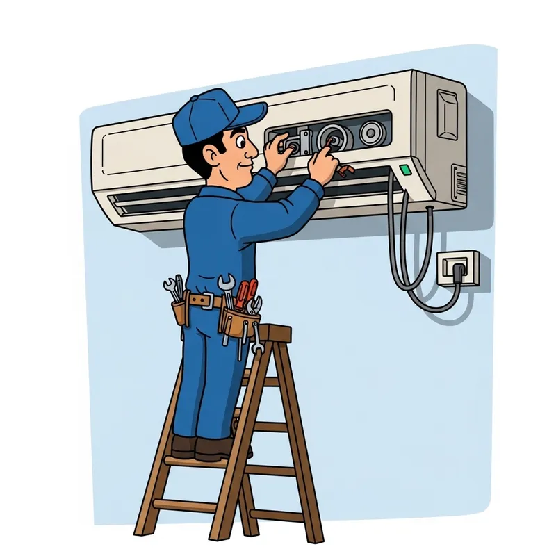Hispanic Disney Maintenance Character | Air Conditioning Unit Repair