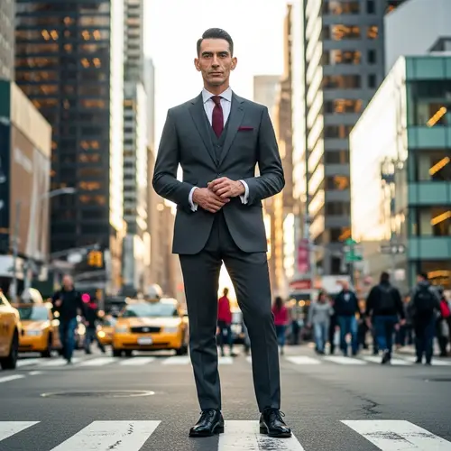 Dapper Hispanic Man in Urban Setting | Style Personified