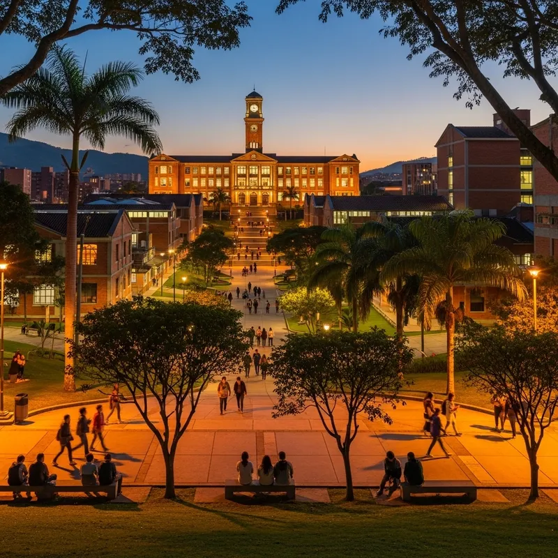 Realistic Image of University of Antioquia Main Campus