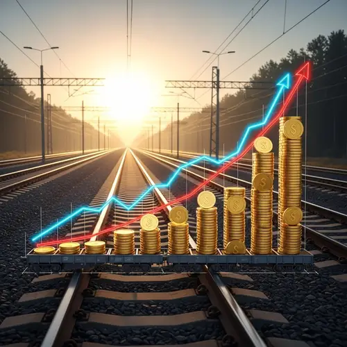 Railway Sector Growth: Rising Share Prices Visualization