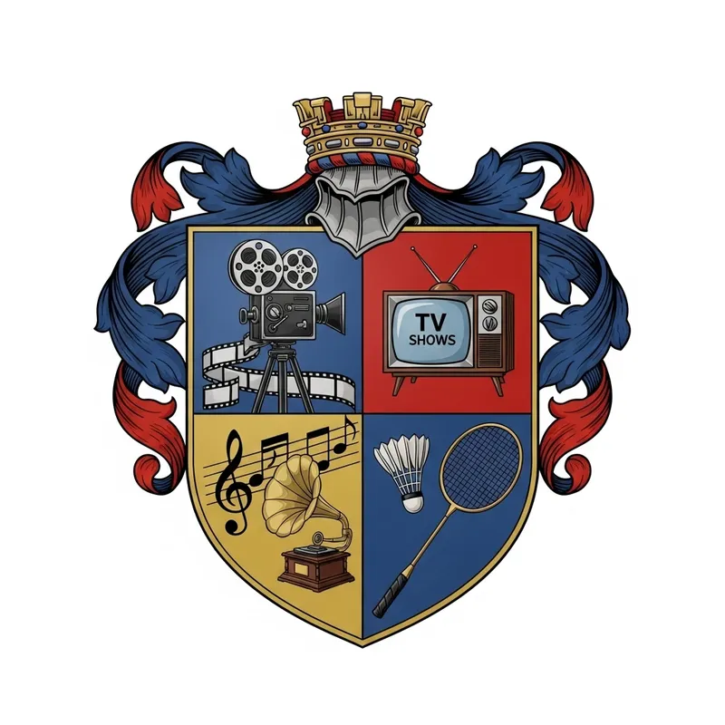 Custom Coat of Arms: Movies, TV, Music & Badminton Enthusiast