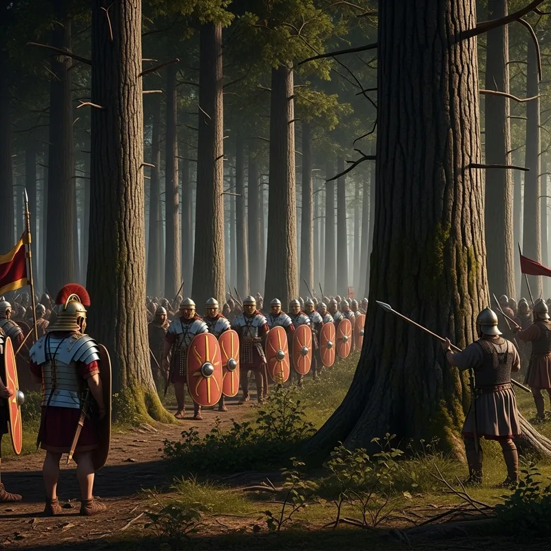 Ambush in Teutoburg Forest 9 A.D.: Unexpected Encounter