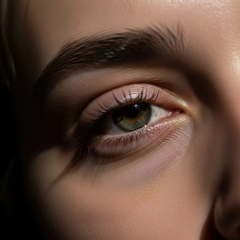 Sleepy Eyes Close-Up View