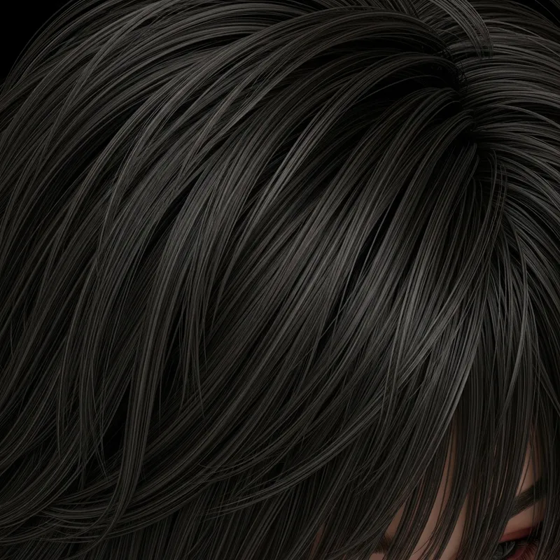 Hair Texture Cell Shading | Vroid Studio | Detailed Illustration