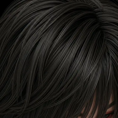 Hair Texture Cell Shaded for Vroid Studio - Detailed Illustration