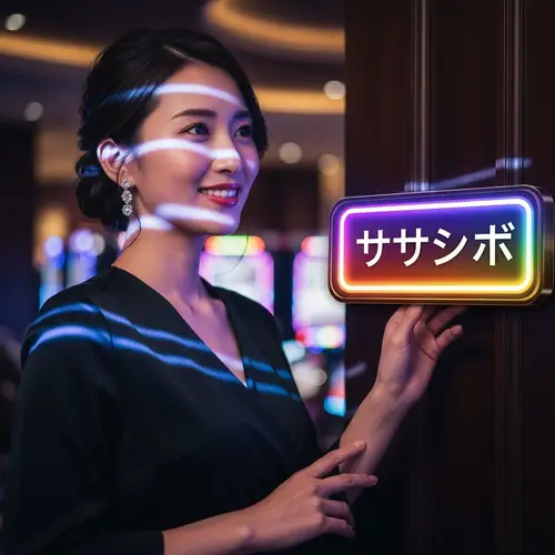 Elegant Japanese Woman Embracing Casino Glamour | Try Your Luck!