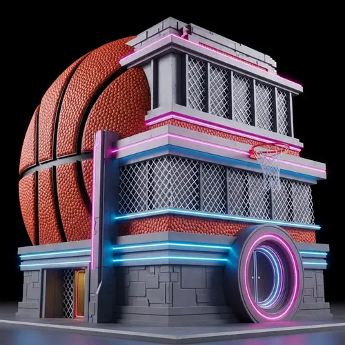 Futuristic Basketball Themed Building: Design & Architecture