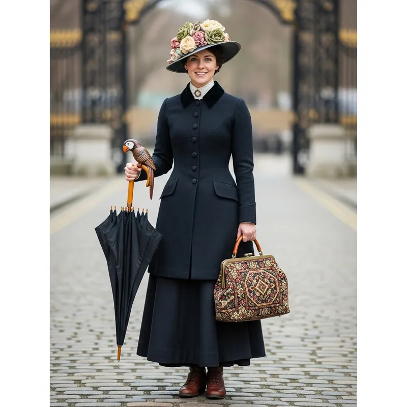 Julie Andrews as Mary Poppins - British Nanny with a Warm Smile