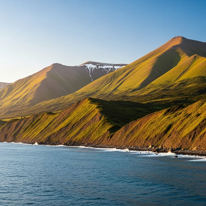 Serene Seas & Majestic Mountains Landscape Serene Seas & Majestic Mountains Landscape