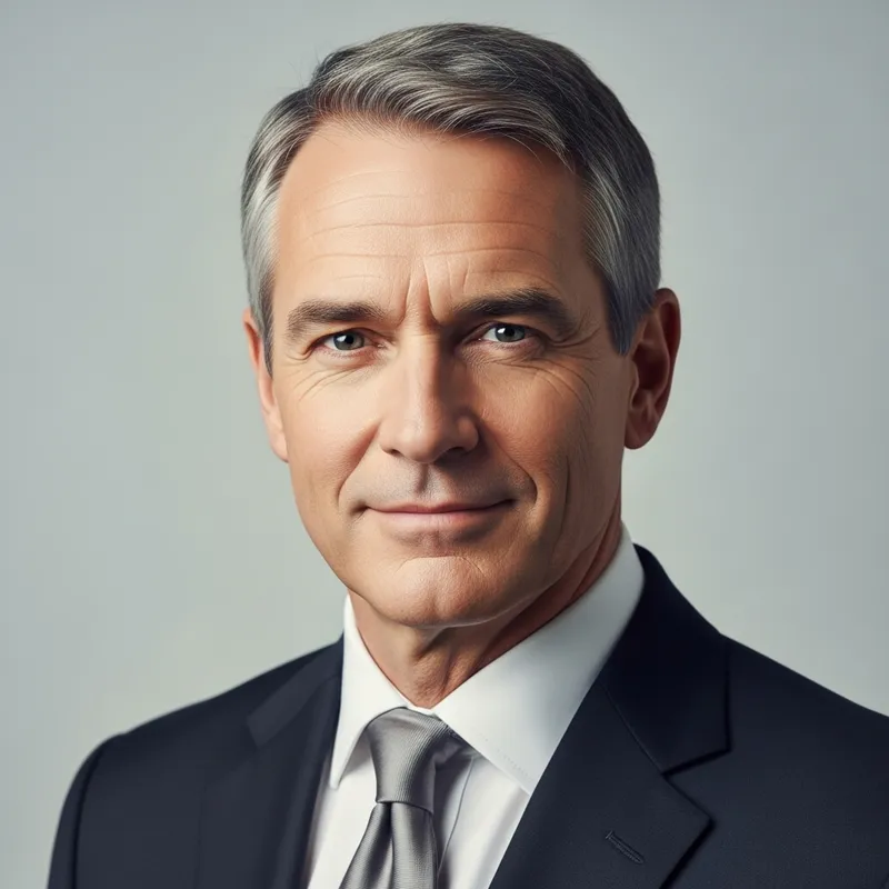 Mature Businessman Portrait, Aged 50, Professional Looking