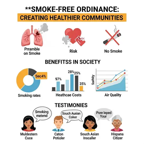 Infographic Template: Smoke-Free Ordinance Benefits