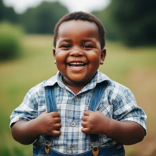 Authentic African Child with Infectious Smile | Delightful Spirit