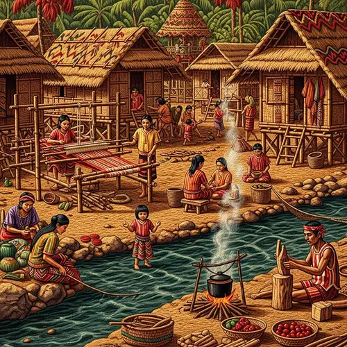 Traditional Village in Pre-Colonial Philippines: Capturing Ancient Filipino Culture