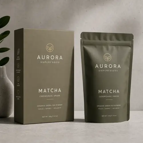 Premium Packaging Mockup | Matte Box & Pouch Design
