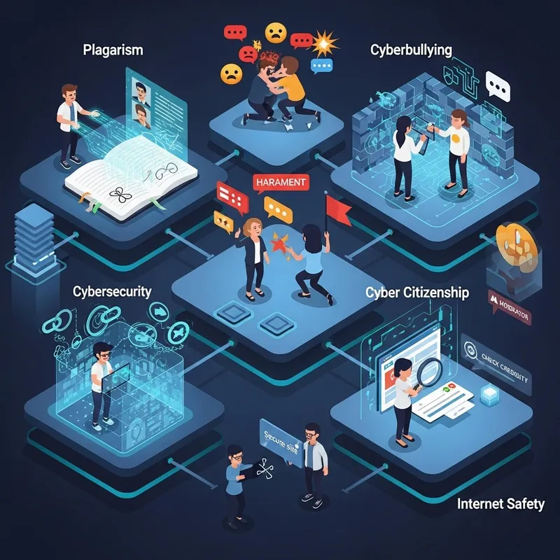 Virtual Environment Safety: Addressing Plagiarism, Cyberbullying, and Cyber Threats