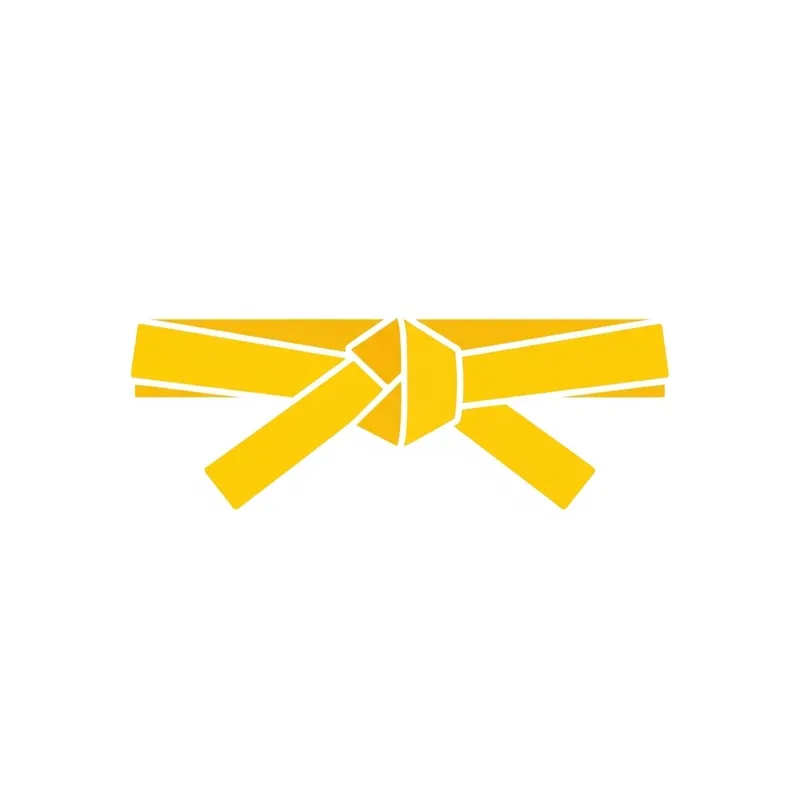 Yellow Judo Belt Icon