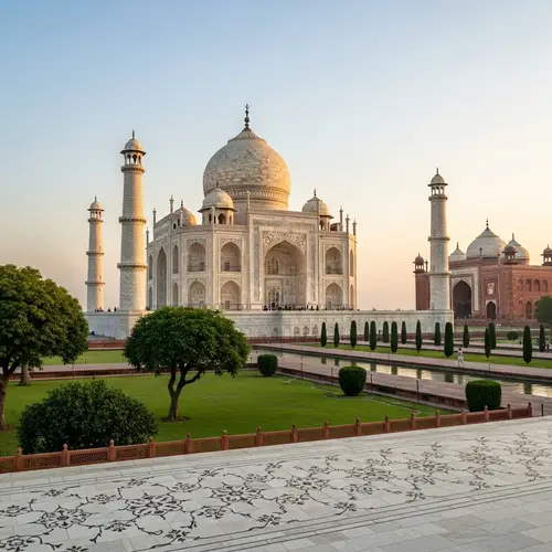 Taj Mahal: Majestic Marble Mausoleum on Yamuna River | India