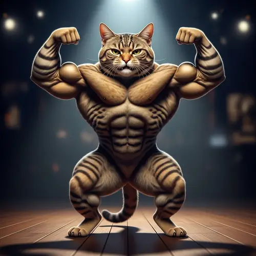 Strong Cat | Demonstrating Muscularity